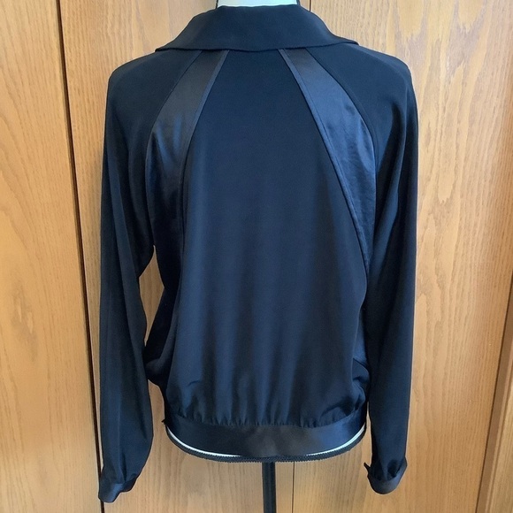 Haute Hippie Black Domino Bomber Jacket Sz-S - Picture 2 of 7